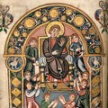 Святой царь и пророк Давид. Книжная миниатюра. Британская библиотека