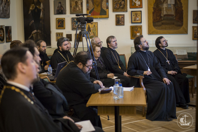 В Духовной академии прошло заседание координационной группы Теологического совета Санкт-Петербургской митрополии