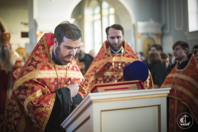 Паломники из Черногории молились за богослужением в Духовной академии
