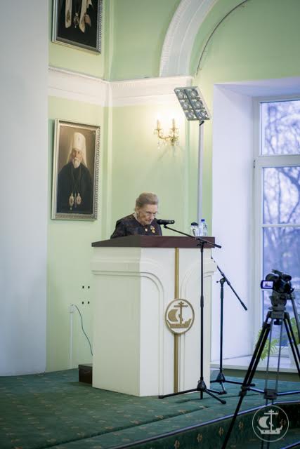 В стенах Духовной Академии прошла встреча с Ольгой Николаевной Куликовской-Романовой