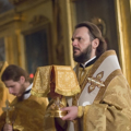 Епископ Амвросий возглавил служение Литургии в ночь Недели 17-й по Пятидесятнице