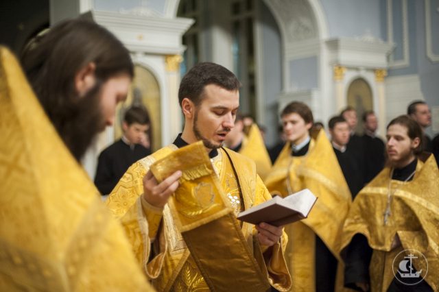 В Санкт-Петербургской духовной академии по случаю пятилетия интронизации Святейшего Патриарха Кирилла совершен благодарственный молебен