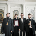 Архиепископ Амвросий наградил лучших футболистов Духовной Академии