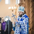 Архиепископ Амвросий принял участие в служении Божественной литургии в Тихвинском монастыре