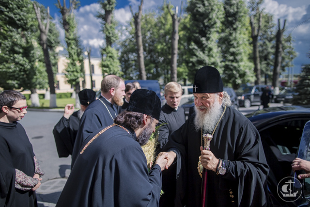 Святейший Патриарх Кирилл посетил Духовную Академию