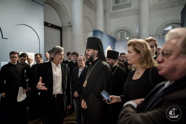 Ректор Духовной Академии принял участие в закрытии византийской выставки в Эрмитаже