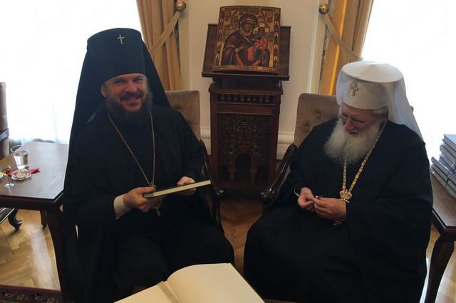 Состоялась встреча Патриарха Болгарского Неофита и архиепископа Петергофского Амвросия