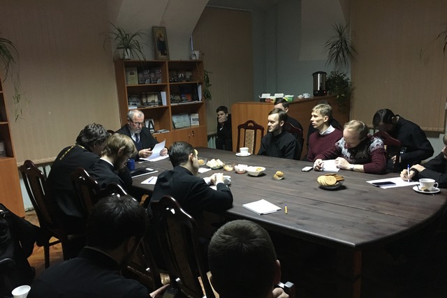Профессор Мирко Томасович прочитал две лекции в Духовной академии