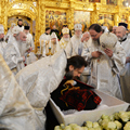 Архиепископ Амвросий принял участие в отпевании архимандрита Кирилла (Павлова)