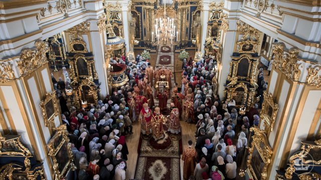 В Николо-Богоявленском морском соборе почтили память святителя Николая