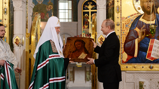 Архиепископ Амвросий сослужил Святейшему Патриарху Кириллу при освящении нового храма Сретенского монастыря
