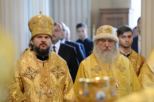 Архиепископ Амвросий сослужил Святейшему Патриарху в торжественных богослужениях Дня Крещения Руси