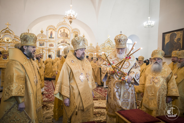Архиепископ Амвросий поздравил епископа Тихвинского и Лодейнопольского Мстислава с 50-летием