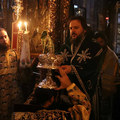 В день памяти святых Ватопедских ктиторов архиепископ Амвросий совершил Литургию на Святой Горе Афон