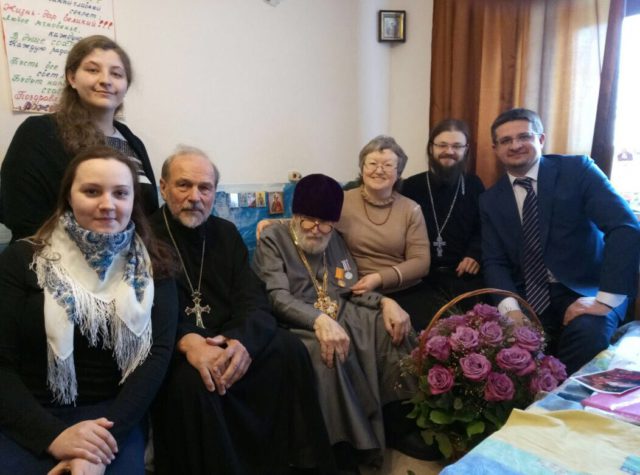 Поздравление протоиерею Иоанну Белевцеву с 90-летием