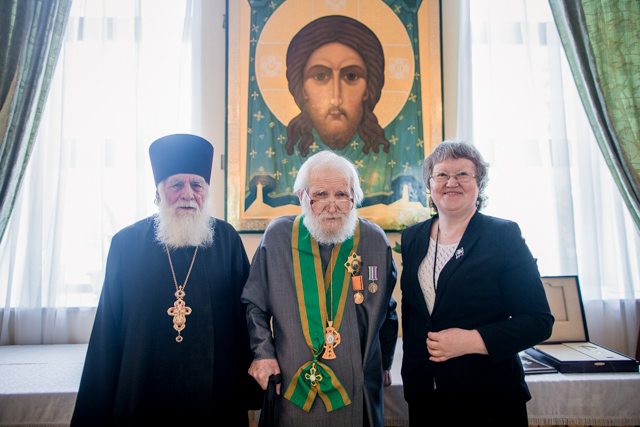 Заслуженный профессор Духовной Академии награжден орденом преподобного Сергия Радонежского I степени