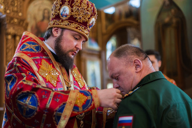 Епископ Серафим возглавил Божественную литургию в обители святого Иоанна Кронштадтского